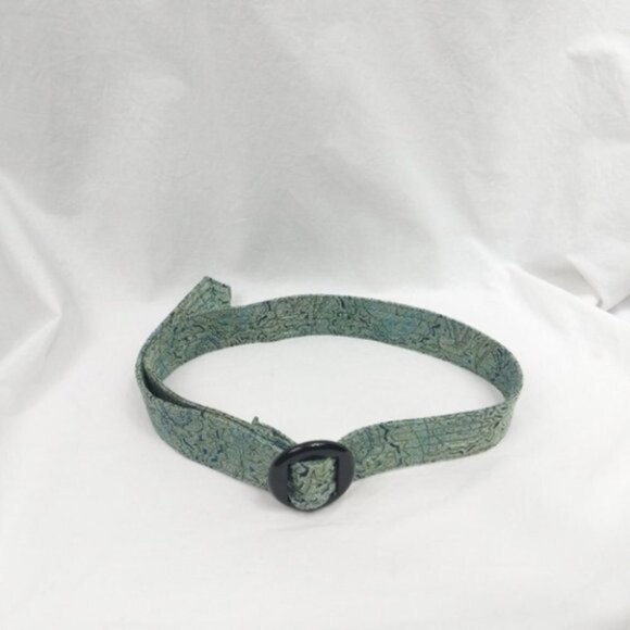 J. Crew Tie Silk Multi Colored Printed Belt S/M - Picture 1 of 7